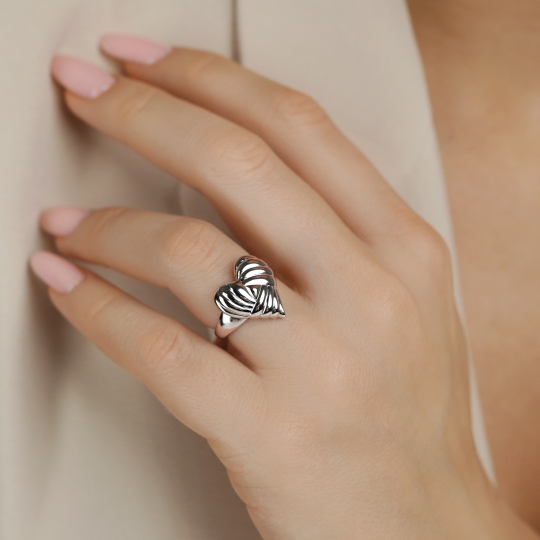 Pierścionek srebrny (R100865 W 925): 14