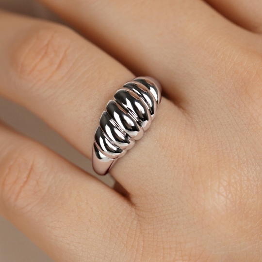 Pierścionek srebrny (R100864 W 925): 14