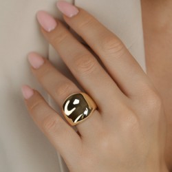 Pierścionek srebrny pozłacany (R100861 Y 925) : 17 - zdjęcie: 3