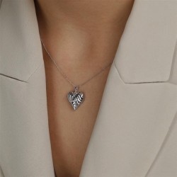 Zawieszka srebrna - serce (P100865 W 925) - zdjęcie: 3