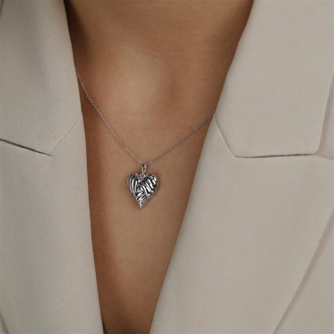 Zawieszka srebrna - serce (P100865 W 925)