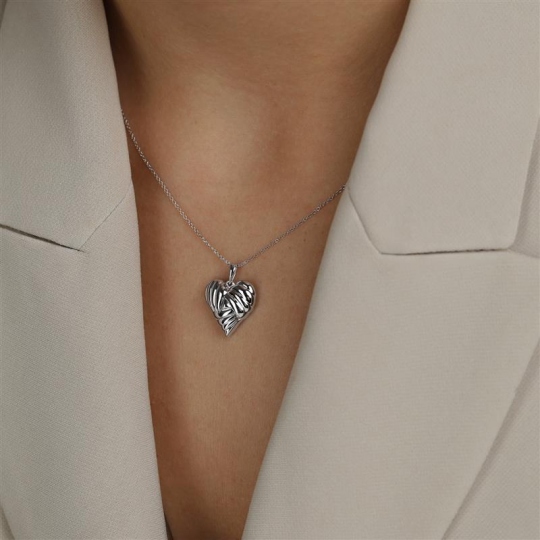 Zawieszka srebrna - serce (P100865 W 925)