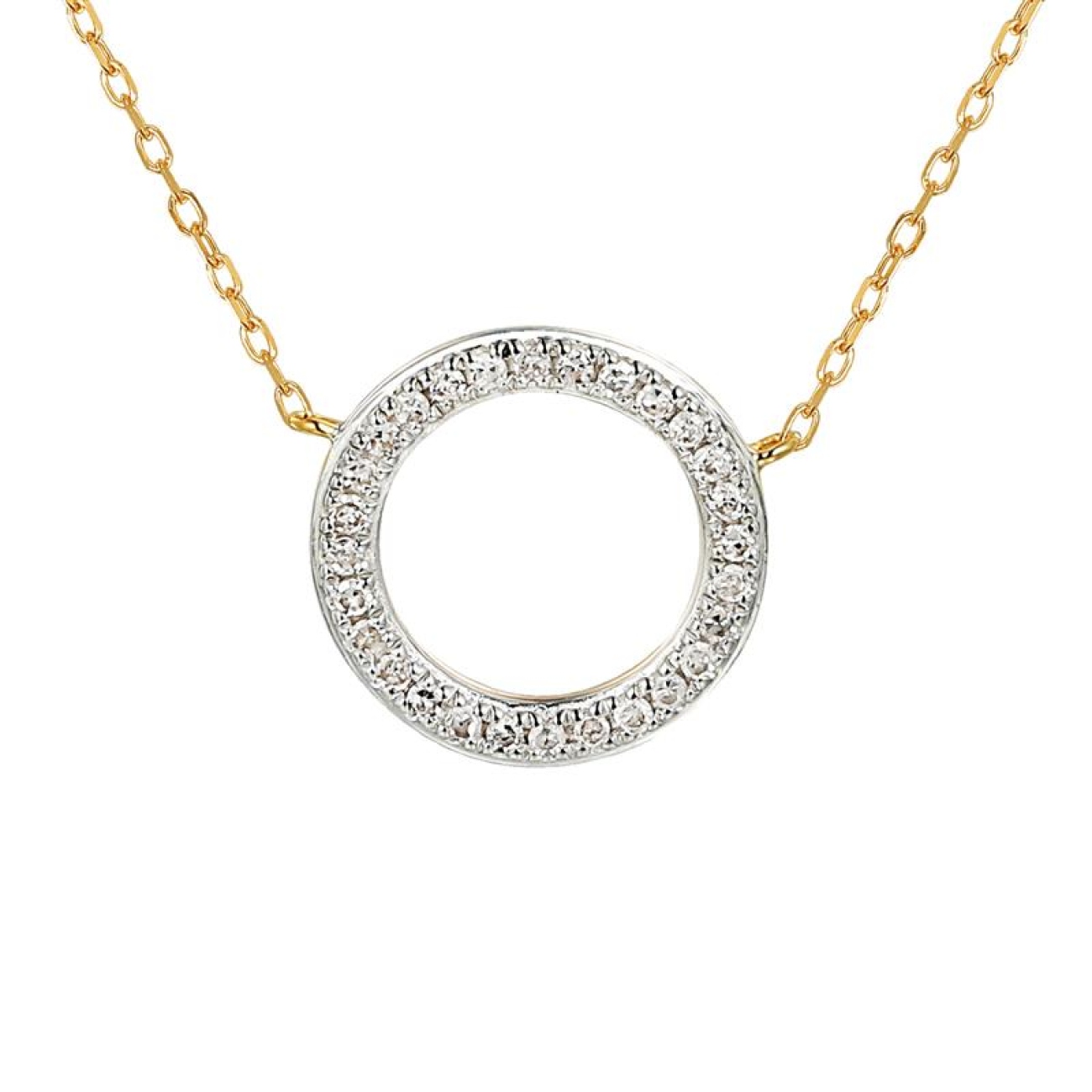 Naszyjnik z diamentami (N04969 Y C)