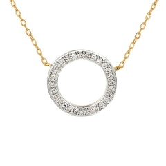 Naszyjnik z diamentami (N04969 Y C)