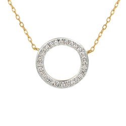 Naszyjnik z diamentami (N04969 Y C) - zdjęcie: 2