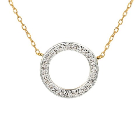 Naszyjnik z diamentami (N04969 Y C)