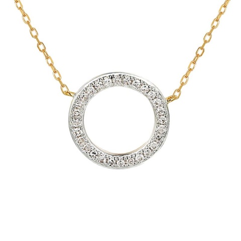 Naszyjnik z diamentami (N04969 Y C)