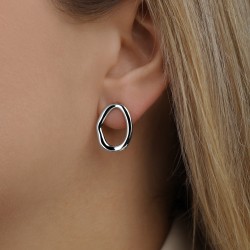 Kolczyki srebrne (E100863 W S 925) - zdjęcie: 3