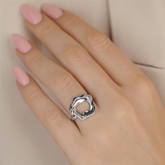 Pierścionek srebrny (R100872 W 925)