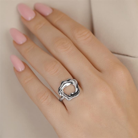 Pierścionek srebrny (R100872 W 925): 15