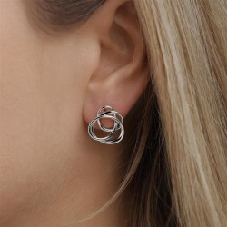 Kolczyki srebrne (E100866 W S 925) - zdjęcie: 3