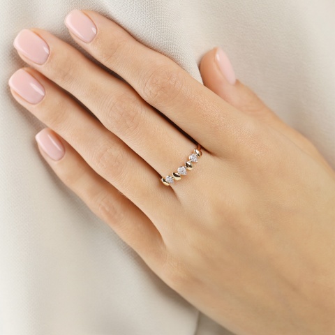 Pierścionek z diamentami (R99030 Y)
