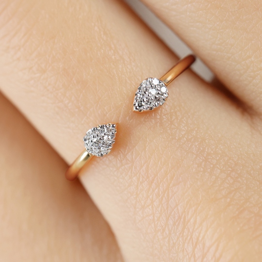 Pierścionek z diamentami (R99027 Y) : 12