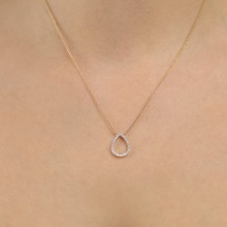 Naszyjnik z diamentami (N12449 Y G) - zdjęcie: 3