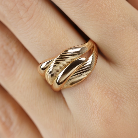 Pierścionek złoty (R10202 Y): 10