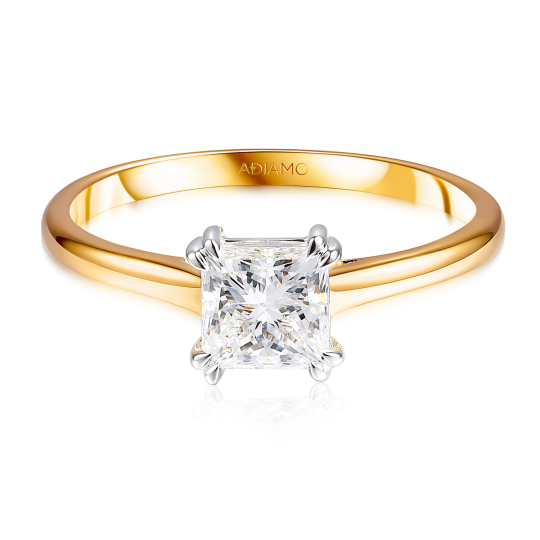 Pierścionek z diamentem laboratoryjnym (R99995 YW LGD 0,54ct): 10