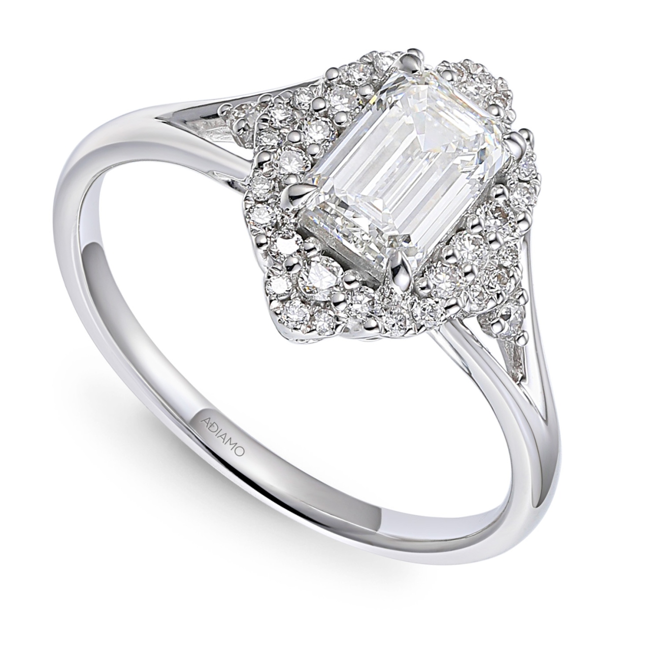 Pierścionek z diamentami laboratoryjnymi (R98879 W LGD 1,03ct): 10