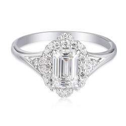 Pierścionek z diamentami laboratoryjnymi (R98879 W LGD 1,03ct): 10 - zdjęcie: 3