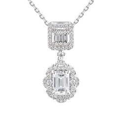 Zawieszka z diamentami laboratoryjnymi (P98879 W LGD 1,04ct) - zdjęcie: 2