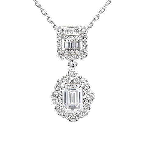 Zawieszka z diamentami laboratoryjnymi (P98879 W LGD 1,04ct)