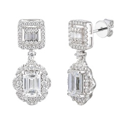 Kolczyki z diamentami laboratoryjnymi (E98879 W S LGD 2,07ct)