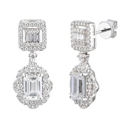 Kolczyki z diamentami laboratoryjnymi (E98879 W S LGD 2,07ct) - zdjęcie: 2