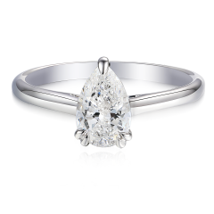 Pierścionek z diamentem laboratoryjnym (R96123 W LGD 1,00ct)