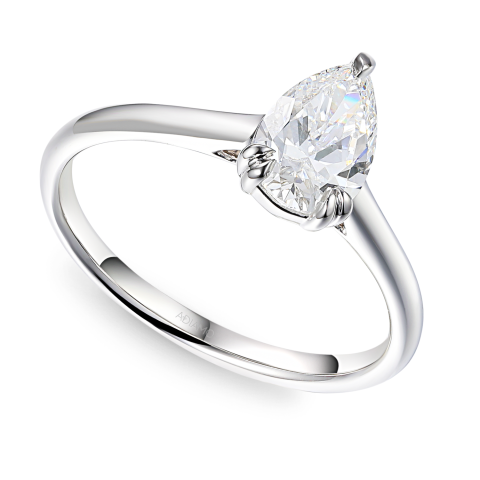 Pierścionek z diamentem laboratoryjnym (R96123 W LGD 1,00ct)