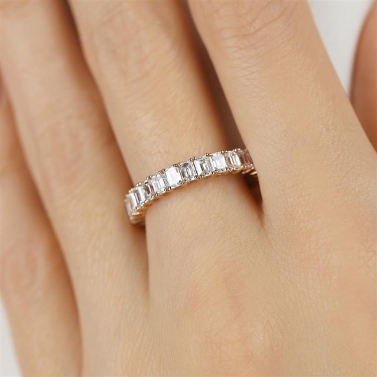 Pierścionek obrączkowy z diamentami laboratoryjnymi (R100544 Y LGD): 16