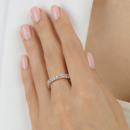 Pierścionek obrączkowy z diamentami laboratoryjnymi (R100544 Y LGD): 16