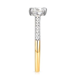 Pierścionek z diamentem laboratoryjnym (R100323 YW LGD 1,04ct): 10 - zdjęcie: 4