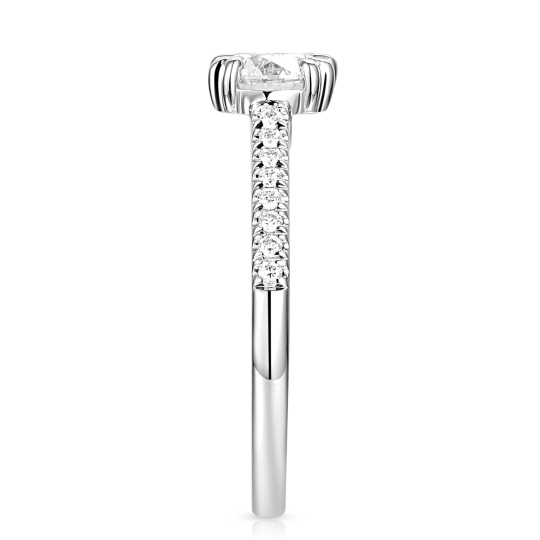 Pierścionek z diamentem laboratoryjnym (R100323 W LGD 1,03ct) : 14