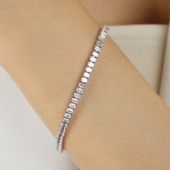 Bransoletka tenisowa z diamentami laboratoryjnymi (B09507 W LGD)