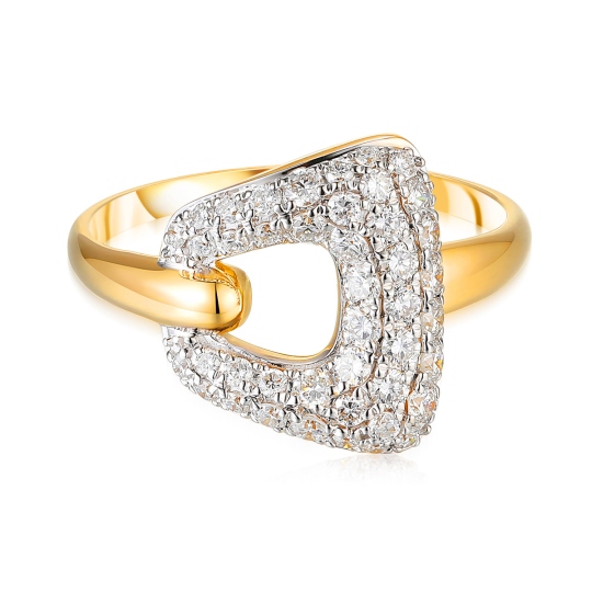 Pierścionek z diamentami laboratoryjnymi (R100409 Y LGD): 15