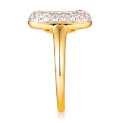 Pierścionek z diamentami laboratoryjnymi (R100409 Y LGD): 10 - zdjęcie: 4