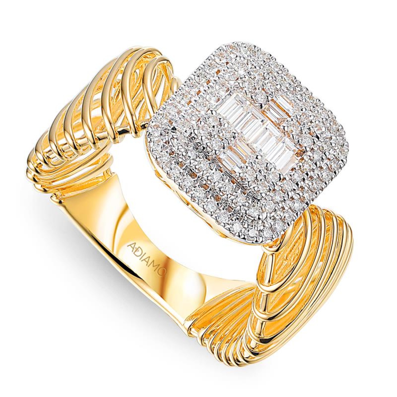 Pierścionek z diamentami (R100114 YW): 10