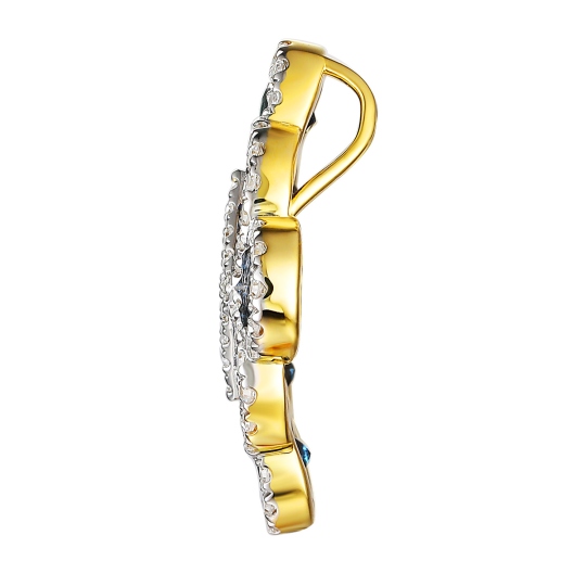 Zawieszka z szafirami i diamentami (P100480 Y SA)