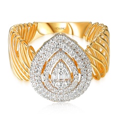 Pierścionek z diamentami (R101938 YW)