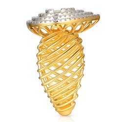 Pierścionek z diamentami (R101938 YW): 16 - zdjęcie: 5