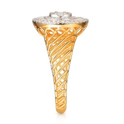 Pierścionek z diamentami (R101939 YW): 17 - zdjęcie: 5