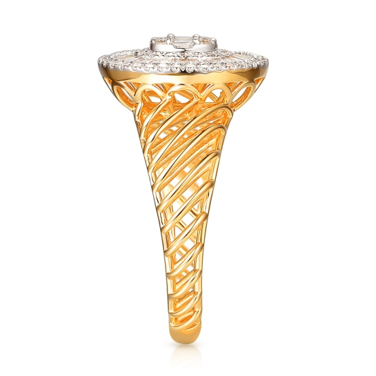 Pierścionek z diamentami (R101939 YW): 17