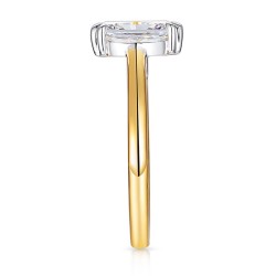 Pierścionek z diamentem laboratoryjnym (R100580 YW LGD 2,00ct): 10 - zdjęcie: 5