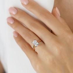 Pierścionek z diamentem laboratoryjnym (R100580 YW LGD 2,00ct): 10 - zdjęcie: 3