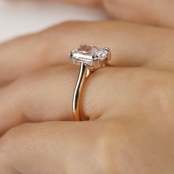 Pierścionek z diamentem laboratoryjnym (R100580 YW LGD 2,00ct): 10 - zdjęcie: 7