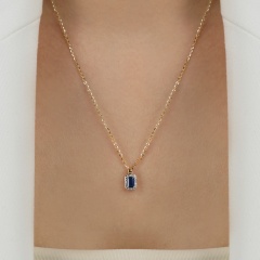 Zawieszka z szafirem i diamentami (P69346 Y SA)