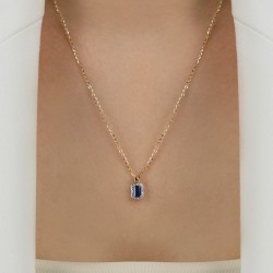 Zawieszka z szafirem i diamentami (P69346 Y SA) - zdjęcie: 3