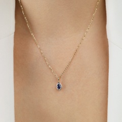 Zawieszka z szafirem i diamentami (P60389 Y SA)