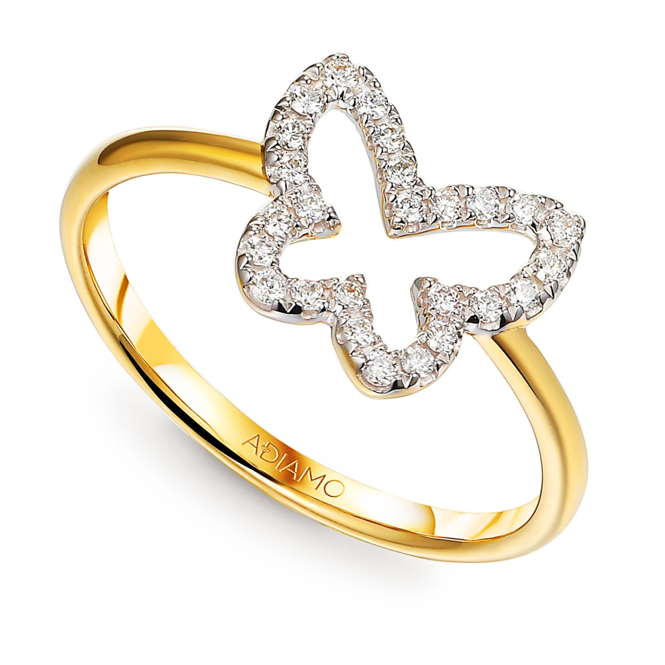 Pierścionek motyl z diamentami (R97754 Y): 14