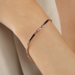 Bransoletka z szafirami i diamentami (B01925 Y SA)