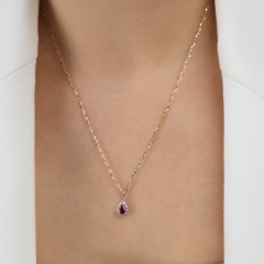 Zawieszka z rubinem i diamentami (P69348 Y RU)